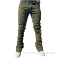 Ripped Slim Fit Fitted Stacked Skinny Jeans Men
